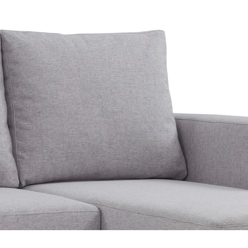 Canapé d'angle réversible ELTON Tissu gris clair