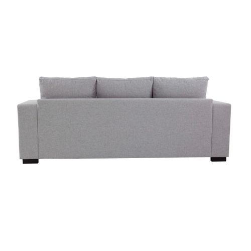 Canapé d'angle réversible ELTON Tissu gris clair