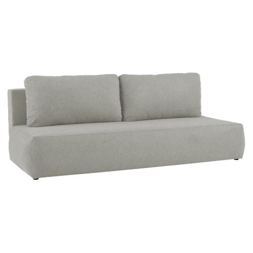 Banquette-lit ESMEE tissu beige vue 3/4