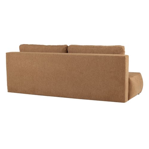 Banquette-lit ESMEE tissu terra cotta vue de derrière