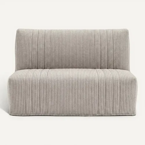 Banquette-lit BZ AUBERT tissu velours grege