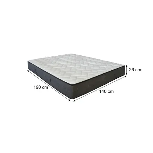 Matelas ressorts 140x190 cm avec mémoire de forme FARO ép.26 cm
