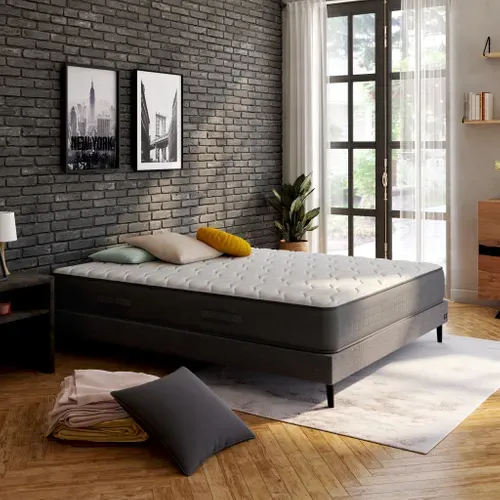 Matelas ressorts 160x200 cm avec mémoire de forme FARO ép.26 cm vue d'ambiance 1