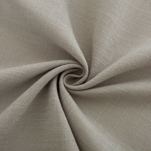 Nappe Ronde,gris Clair, Aspect Lin, Imperméable, Lavable En Machine, Réversible, 140 Cm