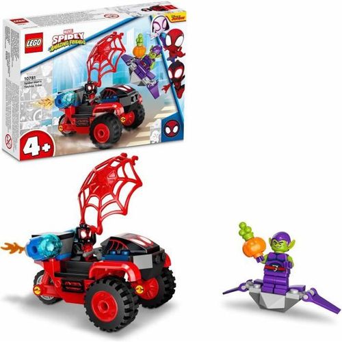Marvel Spidey Techno-Quad Spin – Figurine Miles Morales 7,5 Cm + Véhicule Et Pince – Super-héros – Dès 3 Ans