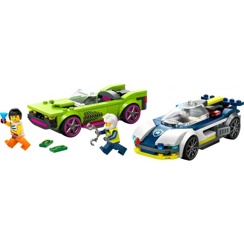 Lego® City 60415 La Course Poursuite Entre La Voiture De Police Et La Super Voiture
