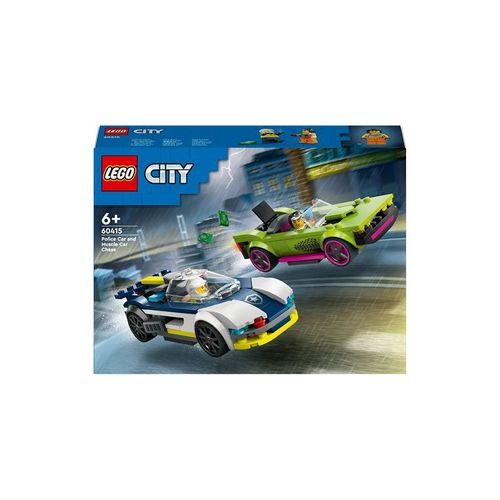 Lego® City 60415 La Course Poursuite Entre La Voiture De Police Et La Super Voiture
