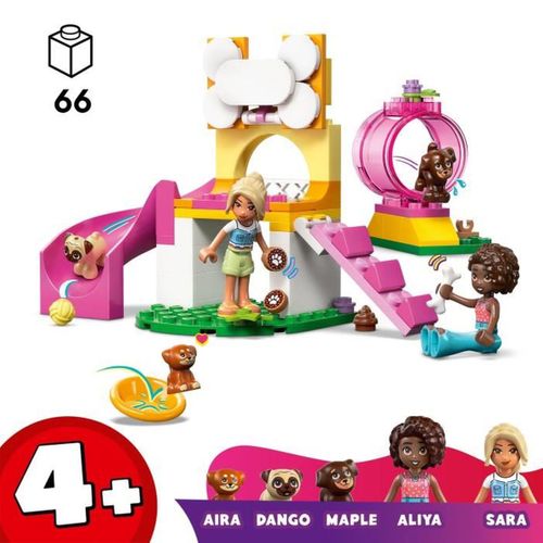 Jeu De Construction Parc Canin Pour Chiots 66 Pièces, 2 Mini-dolls, 3 Chiots
