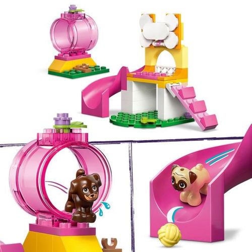 Jeu De Construction Parc Canin Pour Chiots 66 Pièces, 2 Mini-dolls, 3 Chiots