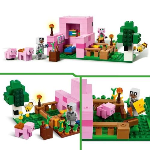 Maison De Porcelet, Biôme Forêt Lego Minecraft 21268, 238 Pièces