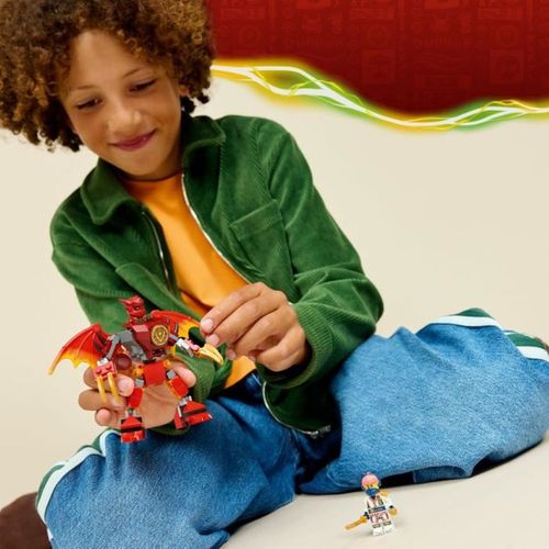Kai's Dragon Mech - Robot Dragon Articulé 85 Pièces, 3 Minifigurines, Dès 6 Ans
