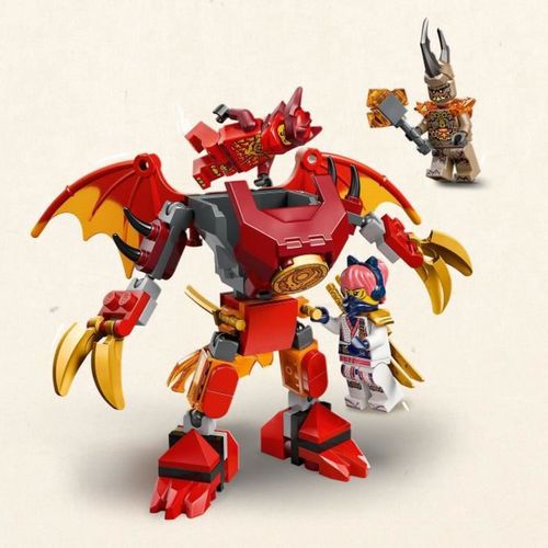 Kai's Dragon Mech - Robot Dragon Articulé 85 Pièces, 3 Minifigurines, Dès 6 Ans