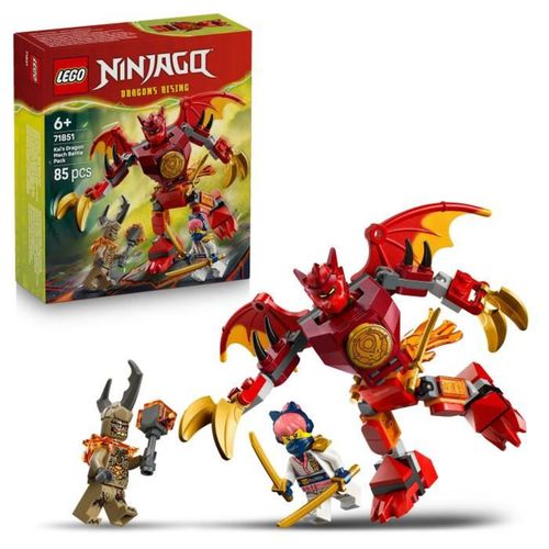 Kai's Dragon Mech - Robot Dragon Articulé 85 Pièces, 3 Minifigurines, Dès 6 Ans
