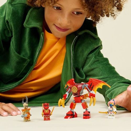 Kai's Dragon Mech - Robot Dragon Articulé 85 Pièces, 3 Minifigurines, Dès 6 Ans