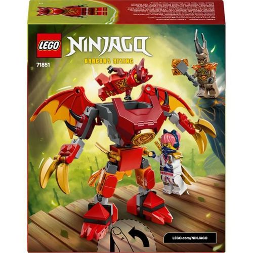 Kai's Dragon Mech - Robot Dragon Articulé 85 Pièces, 3 Minifigurines, Dès 6 Ans