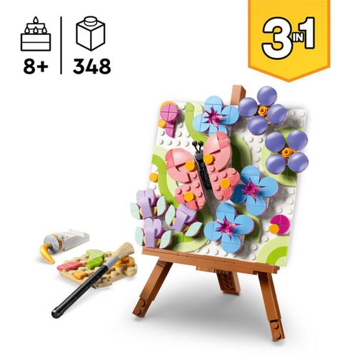 Lego Creator 3-en-1 31390 Tableau Floral, 348 Pièces