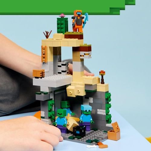 Minecraft Donjon Zombie - 284 Pièces, Set De Construction 8+