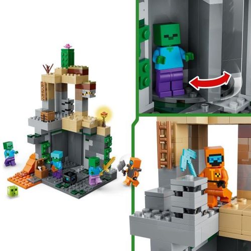 Minecraft Donjon Zombie - 284 Pièces, Set De Construction 8+