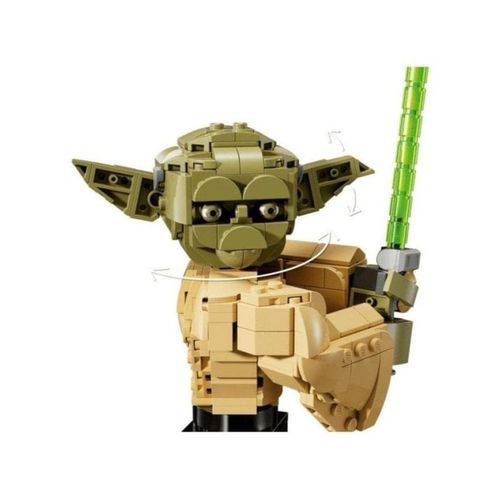 Buste Lego Star Wars De Maître Yoda À Exposer Sur Socle