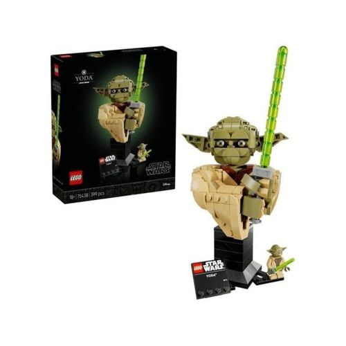 Buste Lego Star Wars De Maître Yoda À Exposer Sur Socle