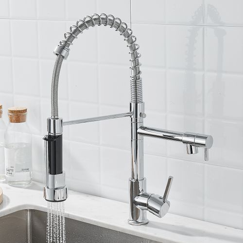 Robinet Cuisine Extractible 2 Jets Mitigeur Cuisine Avec 2 Modes Froid Et Chaud Disponible Chrome