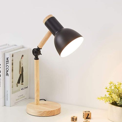 Lampe De Bureau Nordique E27 Lampe De Chevet Décoration Lampe De Table Noir