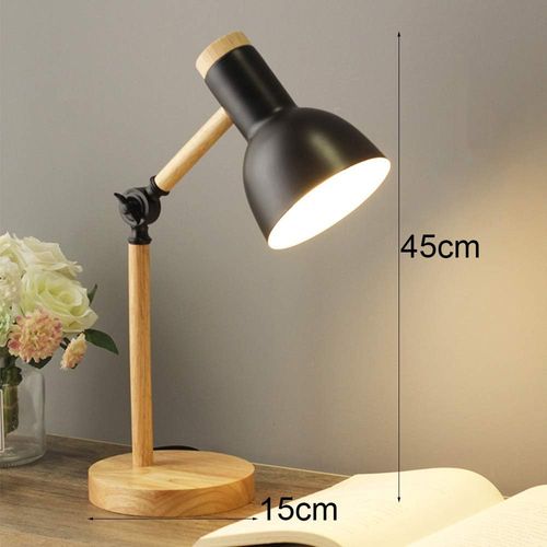Lampe De Bureau Nordique E27 Lampe De Chevet Décoration Lampe De Table Noir