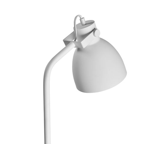 Lampadaire En Métal Blanc Mat, H 149,5 Cm D 15 Cm - Coast