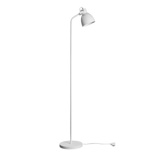 Lampadaire En Métal Blanc Mat, H 149,5 Cm D 15 Cm - Coast