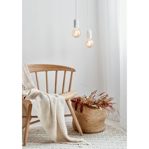 Suspension Luminaire Hang  Porcelaine Blanc H. 9 Ip20 -intérieur