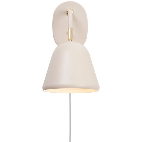 Applique Murale Fleur 15 Métal Beige, H.26.4 - Ip20 - E14 / Intérieur