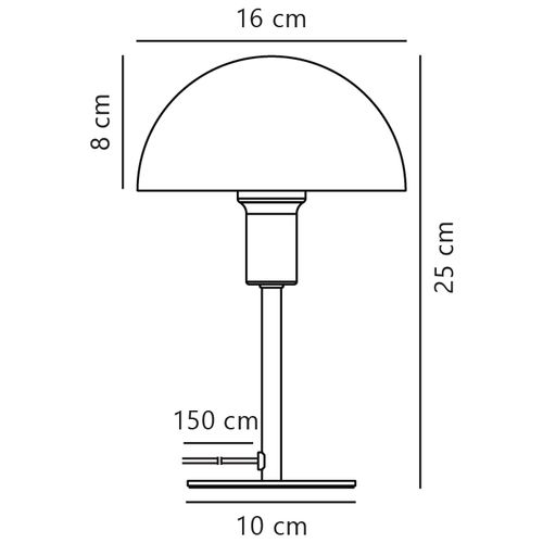 Lampe à Poser Ellen 20 Métal Laiton, H.40 - Ip20 - E14 / Intérieur