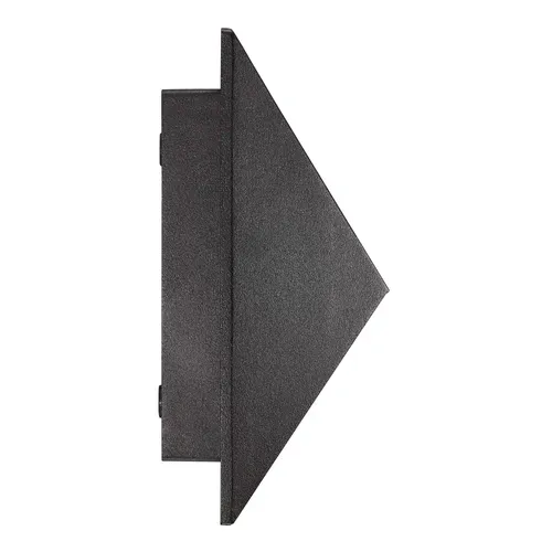 Applique Murale Pontio 15 Aluminium Noir, H.19 - Ip54 - Gu10 / Extérieur