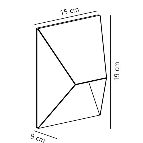 Applique Murale Pontio 15 Aluminium Noir, H.19 - Ip54 - Gu10 / Extérieur