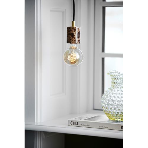 Suspension Siv Marbre Marron, H.10 - Ip20 - E27 / Intérieur