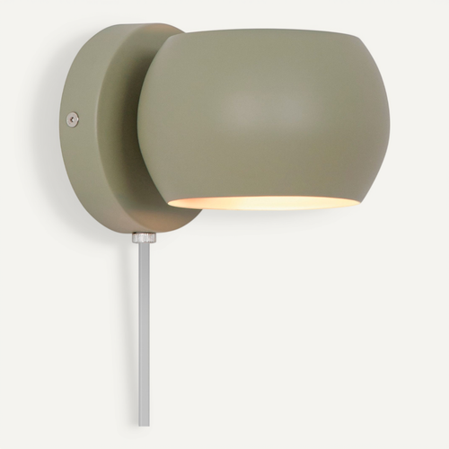 Applique Murale Belir  Métal Vert Poudré, H.11 - Ip20 - G9 / Intérieur