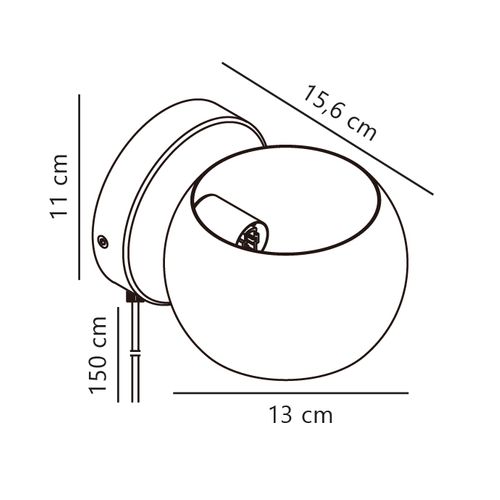 Applique Murale Belir  Métal Vert Poudré, H.11 - Ip20 - G9 / Intérieur