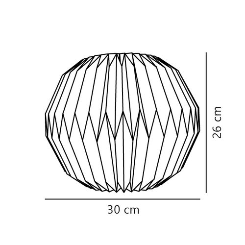 Abat-jour Luminaire Belloy 30 Papier Blanc H. 26 -intérieur