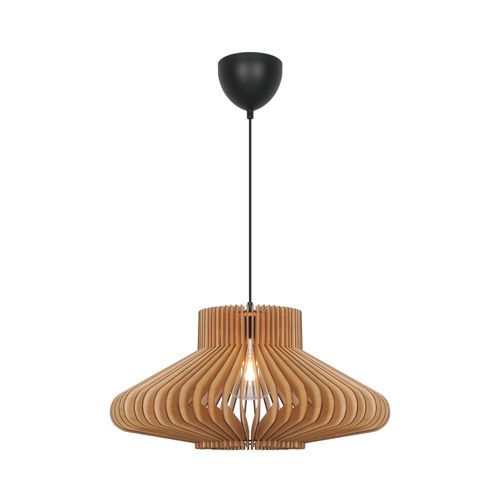 Suspension Manago Bois Nature (marron), H.25 Ip20 E27 / Intérieur