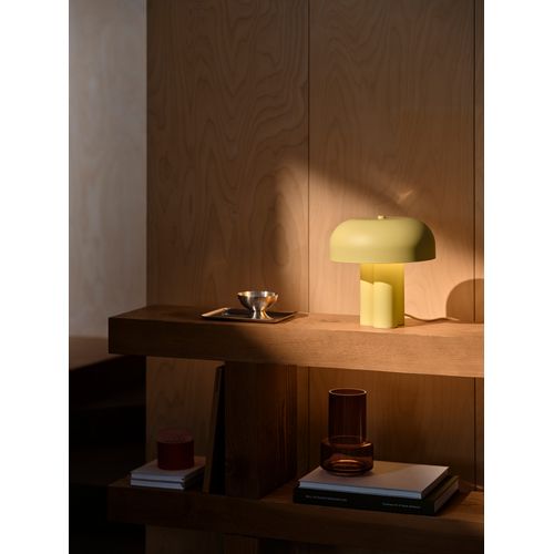 Lampe à Poser Sandro  Métal Jaune ,  H. 26 - Ip20 - E27 /   Intérieur