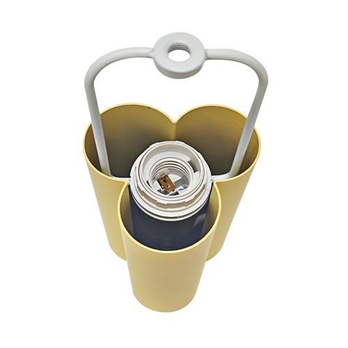 Lampe à Poser Sandro  Métal Jaune ,  H. 26 - Ip20 - E27 /   Intérieur