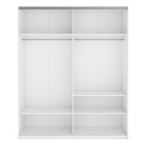 Lot de 3 étagères en option pour armoire ELEGANCE L.180 cm blanc
