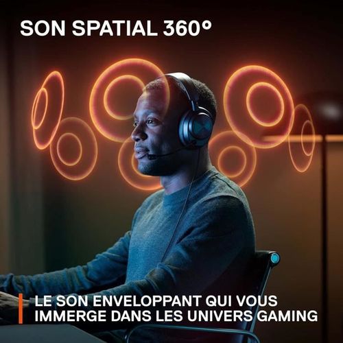 Casque gaming haute fidélité filaire avec connexion multi-système - Arctis Nova Pro X - Noir