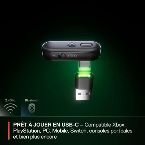 Casque Gaming Sans Fil - Arctis Nova 3xw - Autonomie 40h - Connexion 2,4 Ghz - Compatible Xbox