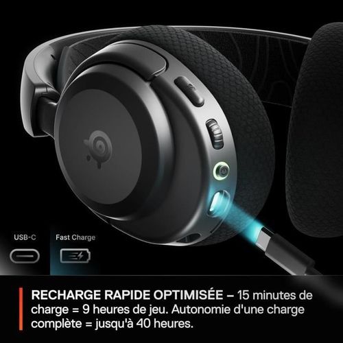 Casque Gaming Sans Fil - Arctis Nova 3xw - Autonomie 40h - Connexion 2,4 Ghz - Compatible Xbox