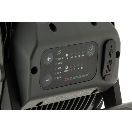 Projecteur LED Cob Portable Et Rechargeable Avec Variateur D'intensité - Scangrip