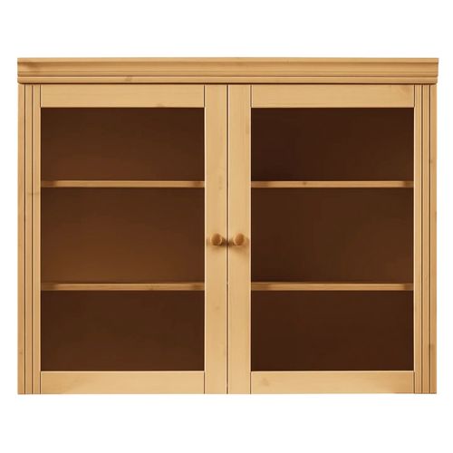 Anita-armoire Murale Avec 2 Portes Vitrées En Pin Marron