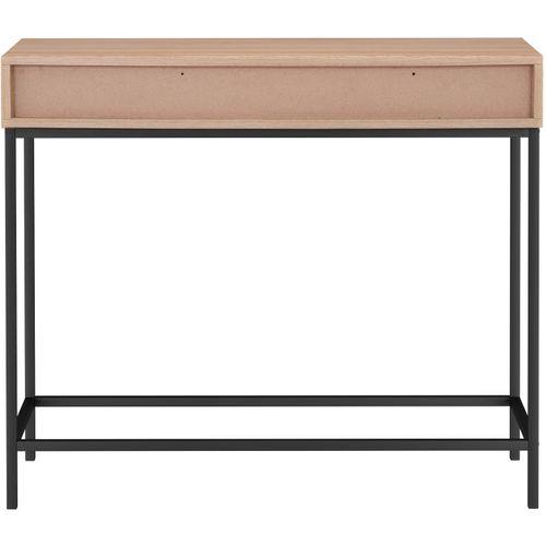 Table console avec 2 tiroirs et 1 étagère en mdf et métal Toilinux - Mr
