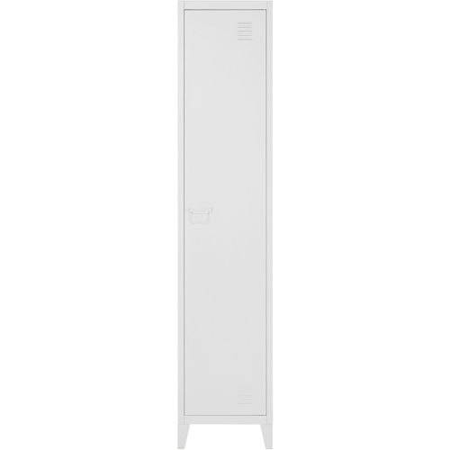 Salino-armoire à 1 Porte En Métal Blanc