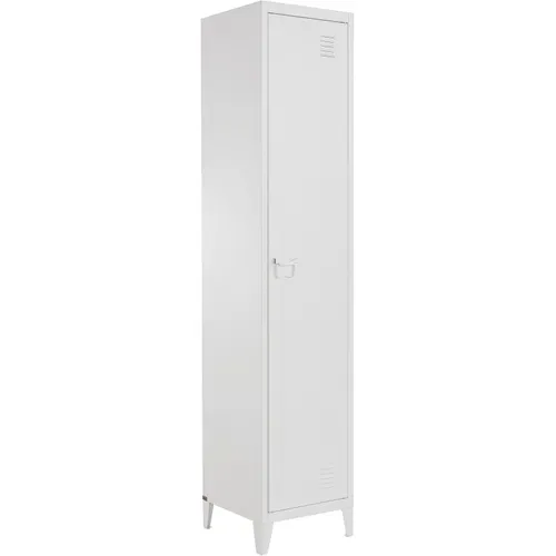 Salino-armoire à 1 Porte En Métal Blanc